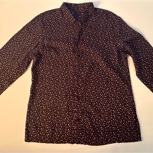 All Saints Black Shirt with white stars